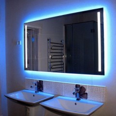 Making LED mirror lighting in the bathroom