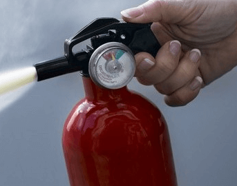 What fire extinguishers are used to extinguish electrical wiring?