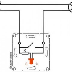 2 diagramas simples de cableado del interruptor de luz retroiluminada