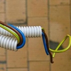 How to route a cable through a corrugated pipe