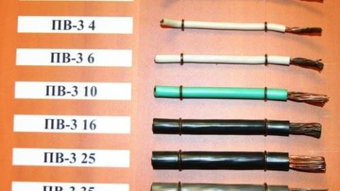 Overview of the characteristics of the PV-3 wire