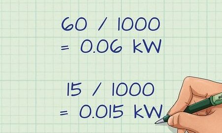 Wandeln Sie Watt in Kilowatt um und umgekehrt