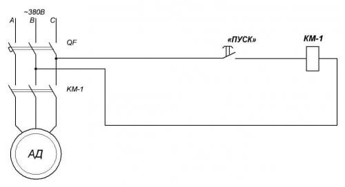 Diagrama de conexión sin autobloqueo