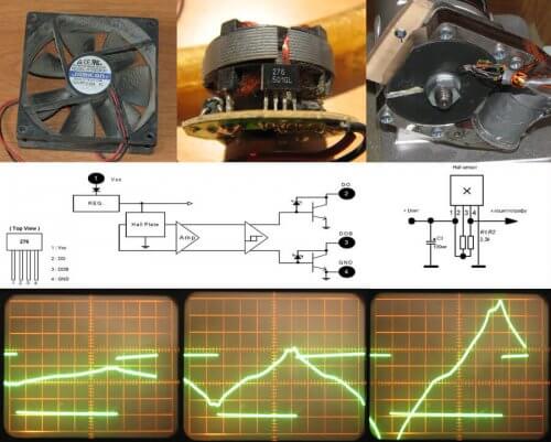 Un ejemplo de uso de un sensor de un enfriador en un sistema de encendido del motor con un ciclomotor tipo D-4