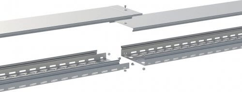 Screwless tray connection example