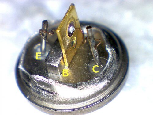 Alloy transistor without housing