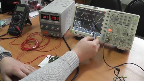 Working with an oscilloscope