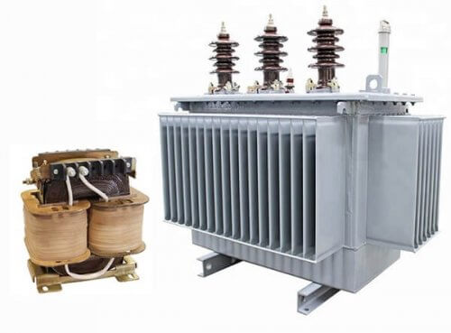 Appearance of a welding single-phase and high-voltage three-phase transformer